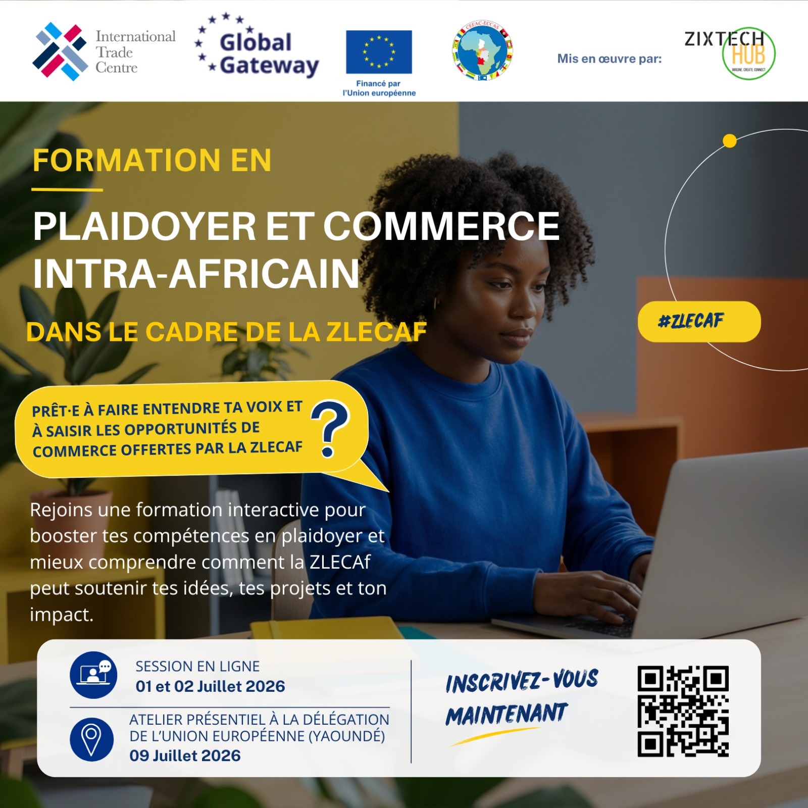 Programme de renforcement des capacités de la ZLECAf pour les jeunes et les femmes entrepreneurs — Cameroun